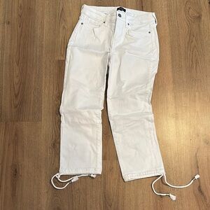 NYDJ Crop Jeans with Drawstring Hem NWOT